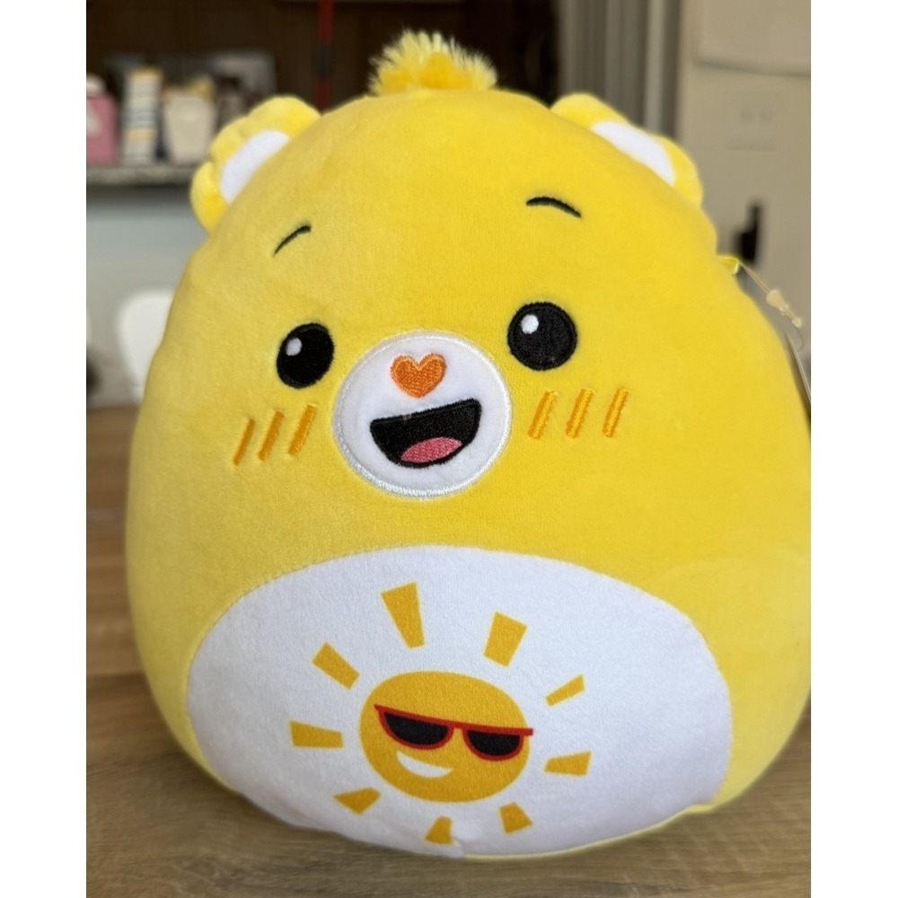 Squishmallows Care Bears Funshine Bear Yellow Plush 8" Original NWT